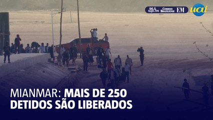Mais de 250 detidos em centro de golpes em Mianmar são liberados na fronteira com a Tailândia