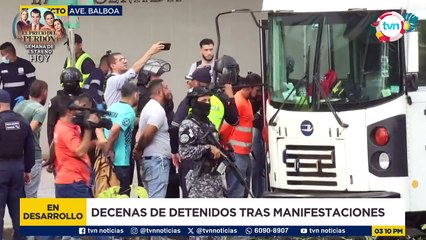Decenas de detenidos tras manifestaciones