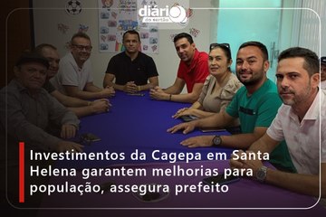 Investimentos da Cagepa em Santa Helena garantem melhorias para população, assegura prefeito