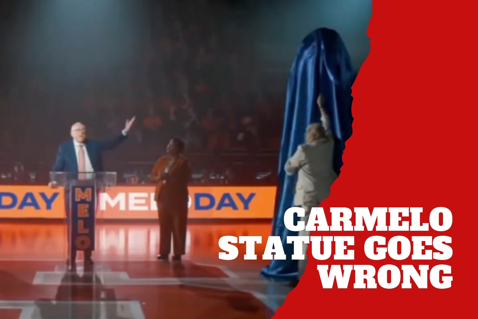 Dwyane Wade mocks Carmelo Anthony and his statue in a hilarious new video