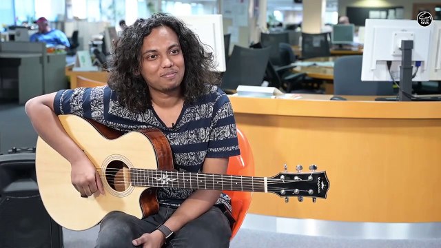 Rhythm Shaw, the young Indian musician shreds the guitar in Dubai