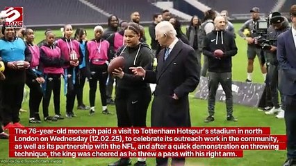 King Charles praised for 'immense' American football skills
