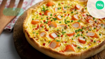 Quiche au thon et surimi