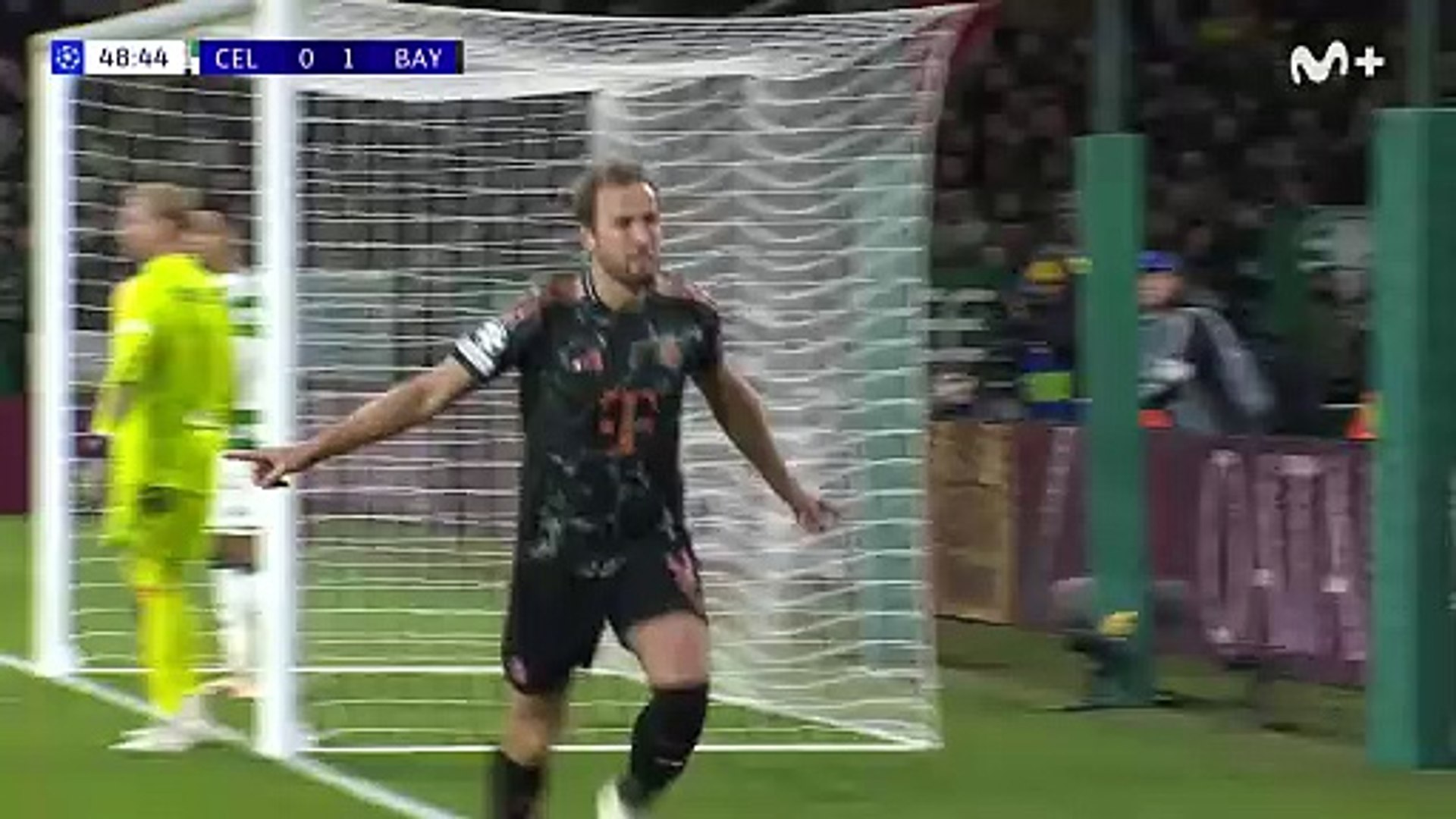 Gol de Kane (0-2) en el Celtic 1-2 Bayern