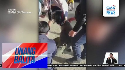Riding-in-tandem na nanghablot umano sa kuwintas ng isang senior citizen, arestado | Unang Balita