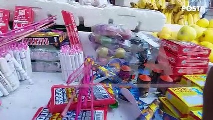 ¿Y los permisos? Venden cohetes en pleno centro de Monterrey