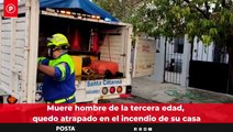 Muere hombre de la tercera edad, quedó atrapado en el incendio de su casa