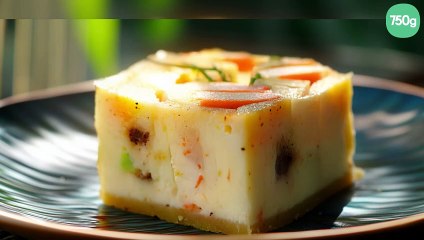 Flan de courgettes et surimi