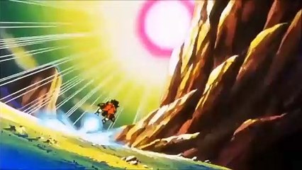 Goku vs Freezer con Beautiful Gold Saints de fondo