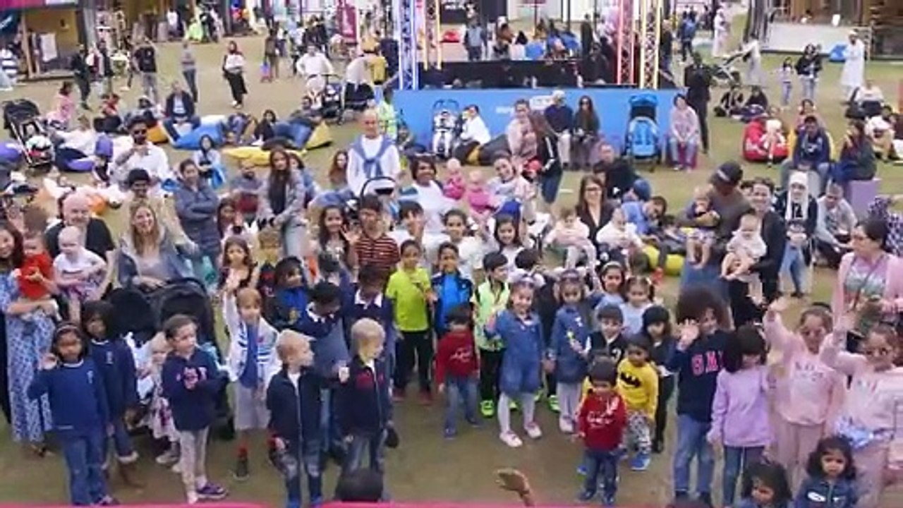 Twins and triplets converge under the shadow of the mighty Burj Khalifa