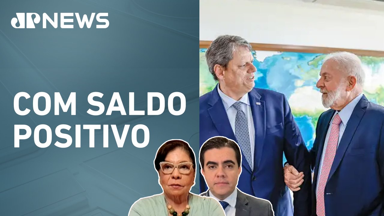 Lula e Tarcísio conversam sobre obras do túnel Santos-Guarujá; Dora Kramer e Vilela avaliam