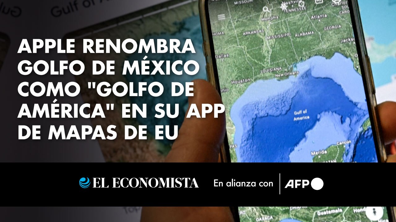 Apple renombra Golfo de México como "Golfo de América" en mapas de EU