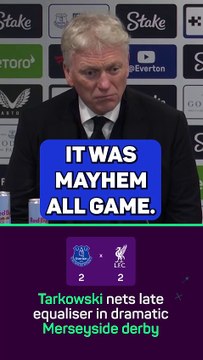 Moyes praises fans after Merseyside mayhem