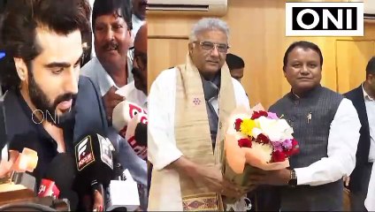 Boney Kapoor and Actor Arjun Kapoor meet CM Mohan Charan Majhi