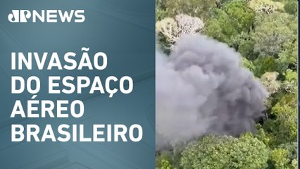 FAB derruba com tiros avião que carregava drogas