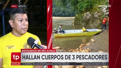 Pescador trató de salvar a sus amigos, pero murieron ahogados tras ser arrastrados por el río Ichilo