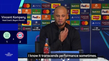 Kompany proud of players for handling Celtic atmosphere