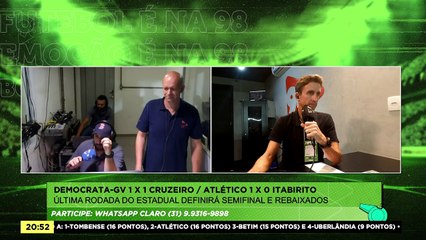 Jornada Esportiva 98 - Alético x Itabirito e Democrata x Cruzeiro 12/02/25