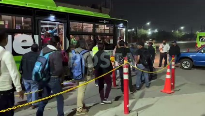 Agilizan transportación de usuarios tras cierre de la Línea 2 del Metro