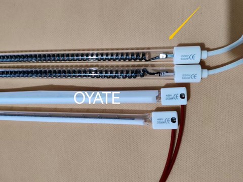 Quartz heat lamps 590mm 230v 1000w carbon fiber heat lamp for Silk Screen Printing Machine