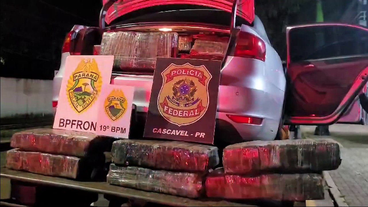 Quase 400kg de maconha são apreendidos após perseguição policial em Toledo