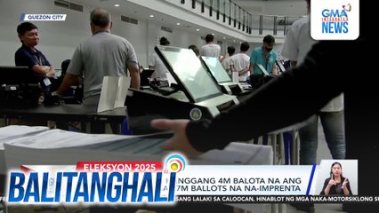 Comelec - Nasa 3M hanggang 4M balota na ang naberipika mula sa 27M bballots na na-imprenta | Balitanghali