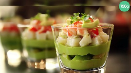 Verrine avocat-surimi