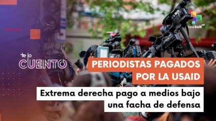 Periodistas vinculados a financiamiento por la USAID