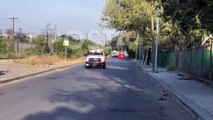 Indigente provoca incendio en empresa abandonada, acuden rescatistas