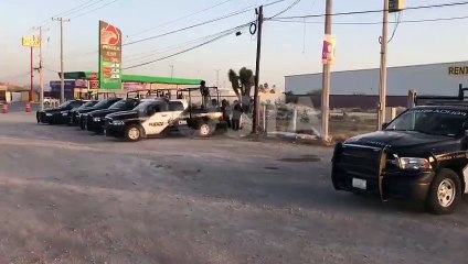 Vigilan policías estatales Av Miguel de la Madrid por amenaza de bloqueo