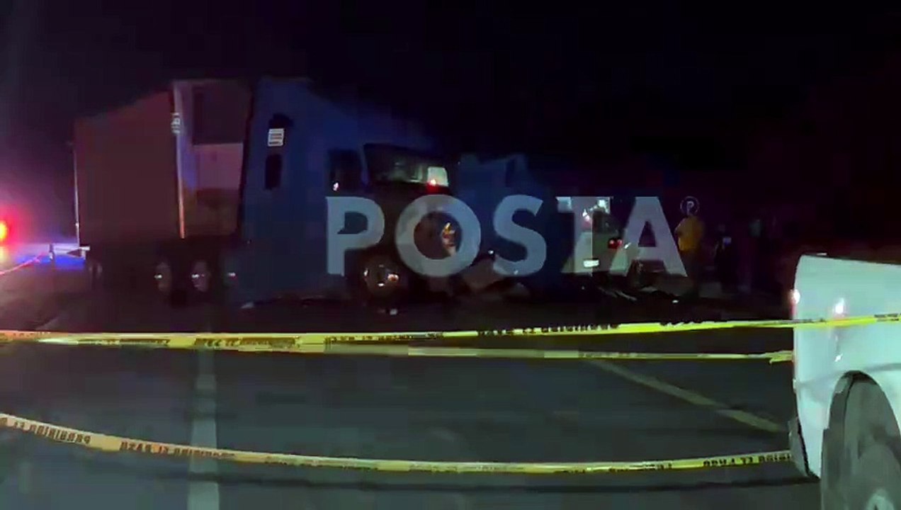 Mueren dos en choque con tráiler en Marín, Nuevo León