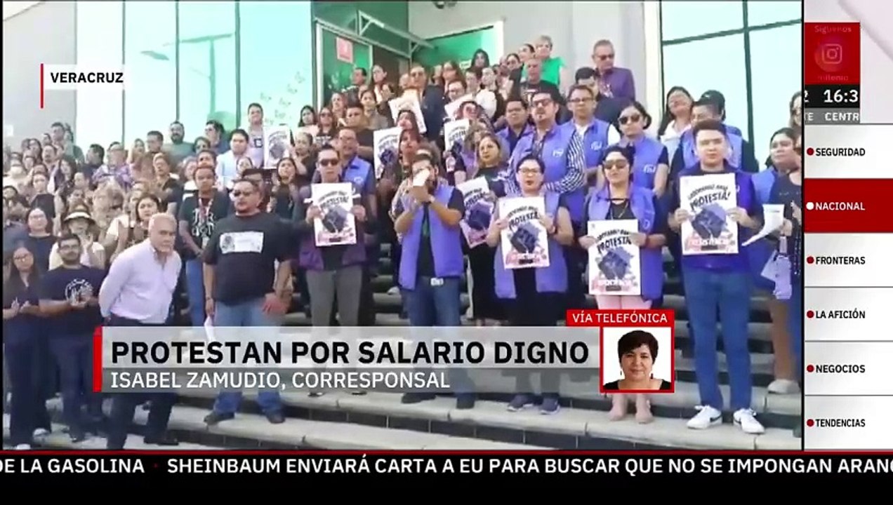 Protesta y paro de brazos caídos en Defensoría Pública del PJF en Veracruz