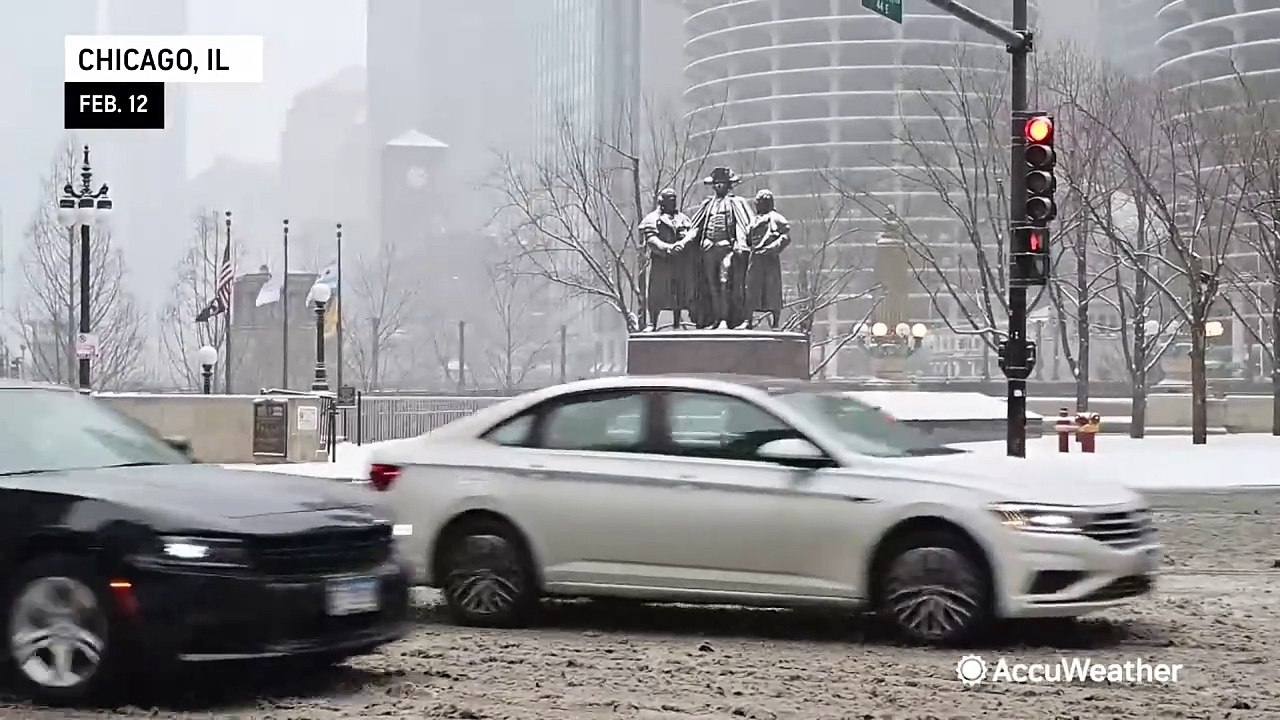 Wintry weather blankets the Midwest