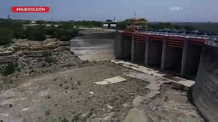 Así se ve la presa Cerro Prieto