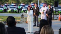 Cristina Díaz entrega 150 unidades nuevas a Policía de Guadalupe