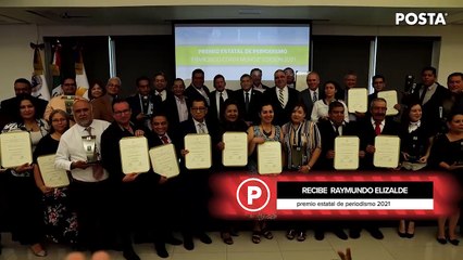 Recibe Raymundo Elizalde Premio Estatal de Periodismo 2021