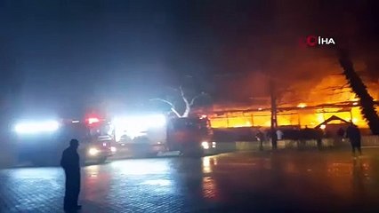 Bursa\'da geceyi alevler aydınlattı: Restoran kullanılamaz hale geldi
