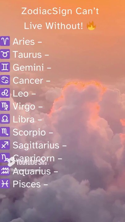 Zodiac Signs Can't Live Without!🔥🤯