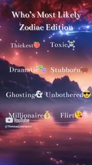 Who’s the Most_ 🤔 Zodiac Signs Edition, Relatable & Fun Astrology TikTok Compilation! 🌟