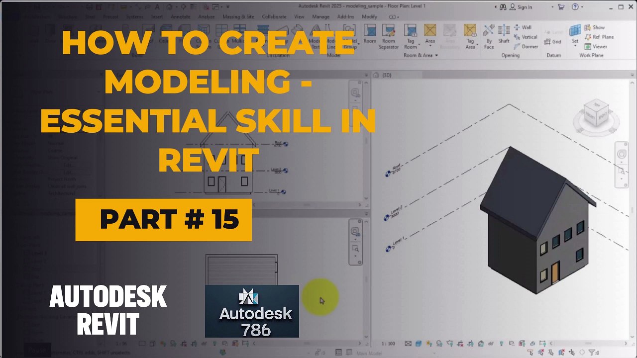 How to Modeling - Essential Skill in Revit | Part 15 | #revit #architecture #civil3d #autocad #Autodesk #civil3d