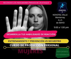 Ofrecen curso de defensa personal para mujeres
