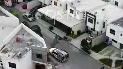 Detecta AEI casa donde almacenaban armas y droga en Apodaca