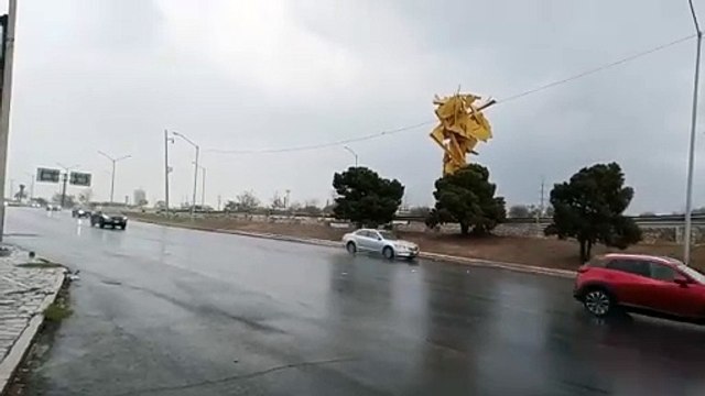 Cae aguacero y granizo en distintos puntos de Nuevo León