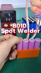 ❤801D Spot welder can easily weld lithium batteries.
