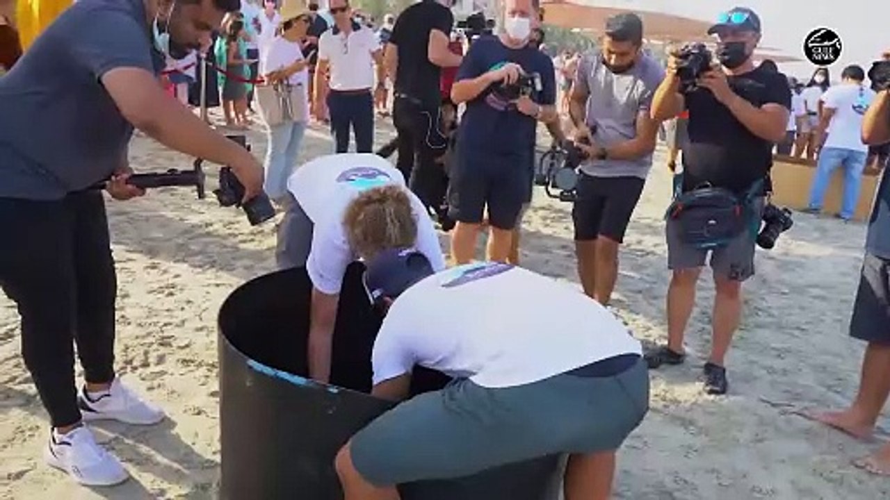 Dubai Turtle Rehabilitation Project has released endangered sea turtles to their natural habitat