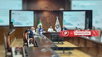 Firman acuerdo Monterrey y la OCDE para implementar mejoras regulatorias