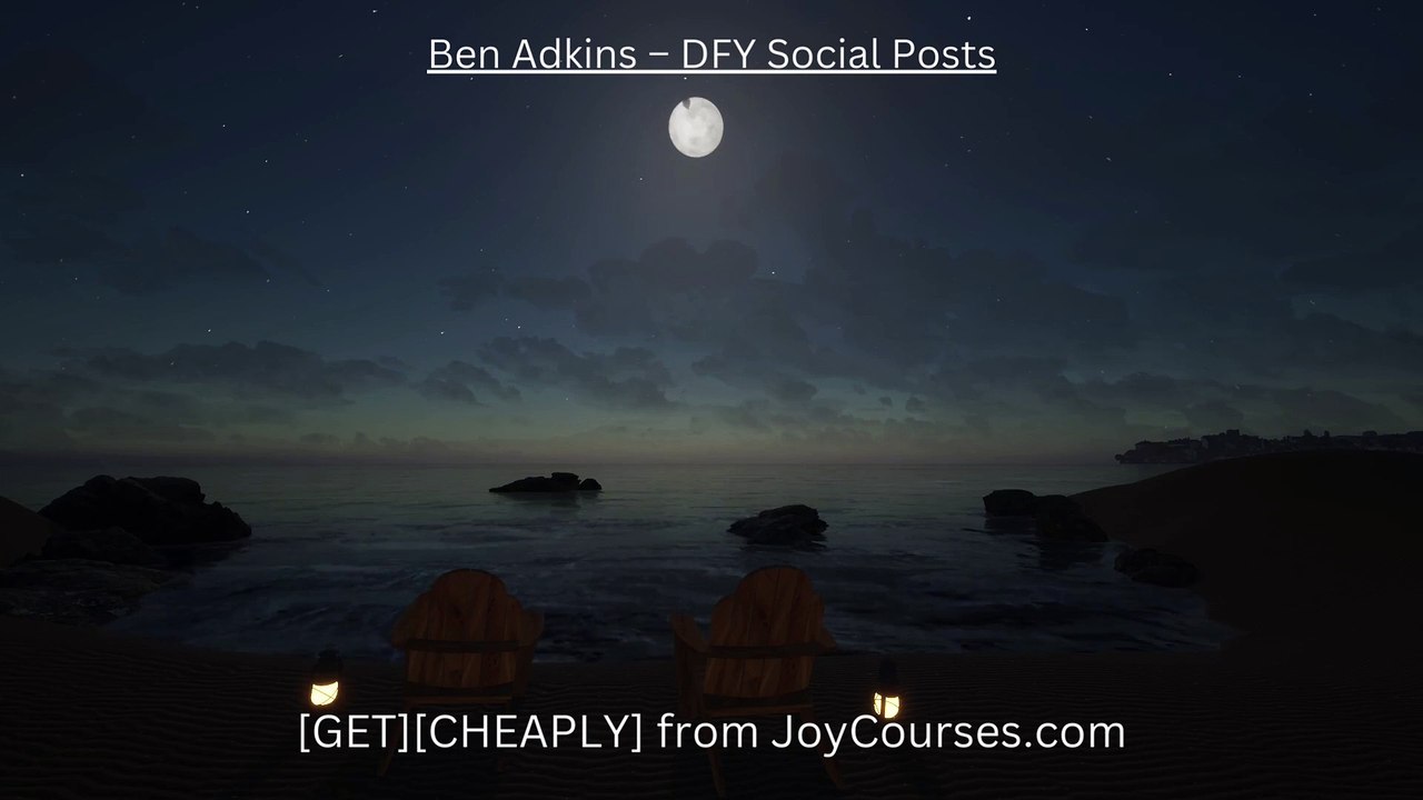 (JoyCourses.com)(Cheap) Ben Adkins – DFY Social Posts