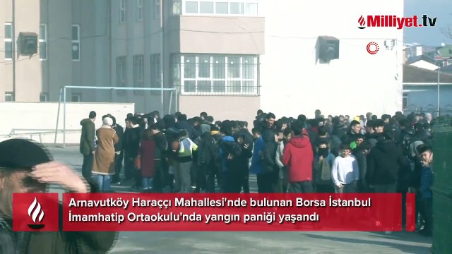 İstanbul'da okulda yangın paniği! Öğrenciler tahliye edildi