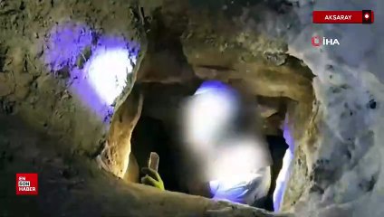Aksaray’da defineciler kazdıkları tünelde suçüstü yakalandı