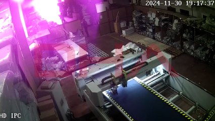 3 işçinin öldüğü fabrika yangınının kamera görüntüleri ortaya çıktı